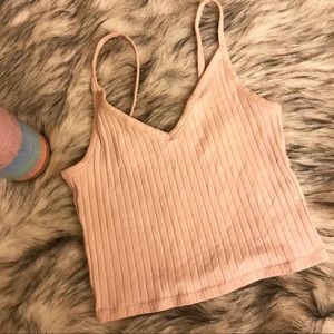 H&M blush crop top